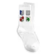 Шкарпетки Атака титанів емблеми, розмір - 36-39 Білий фото