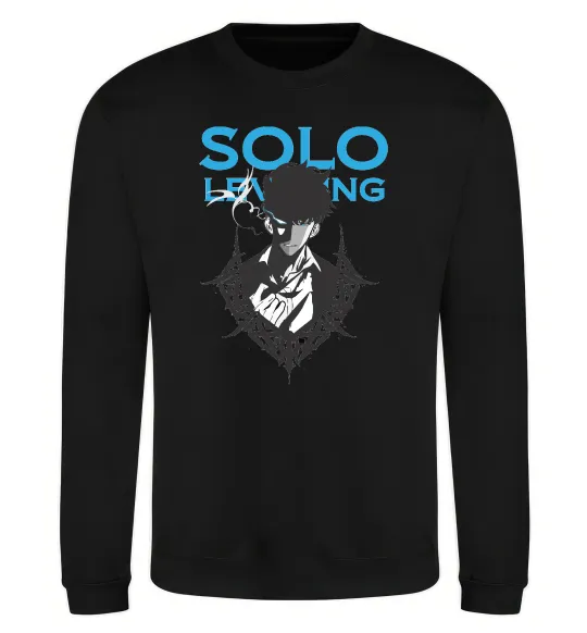 Свитшот Solo leveling Черный фото