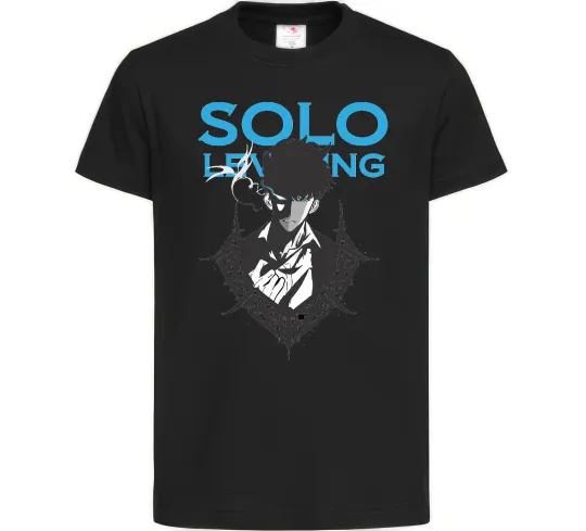 Дитяча футболка Solo leveling Чорний фото