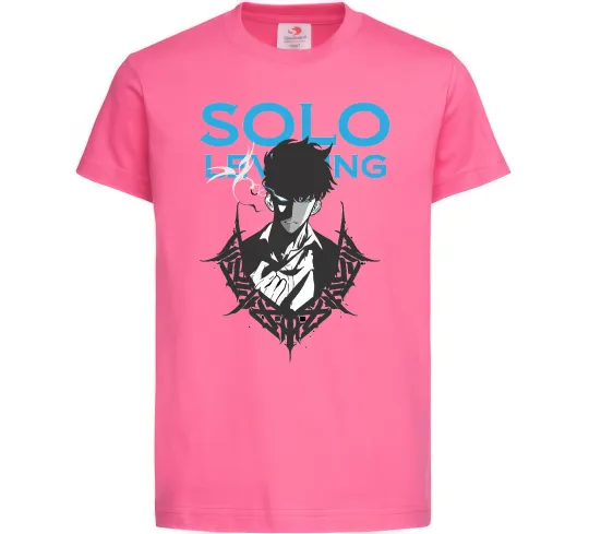 Дитяча футболка Solo leveling Яскраво-рожевий фото