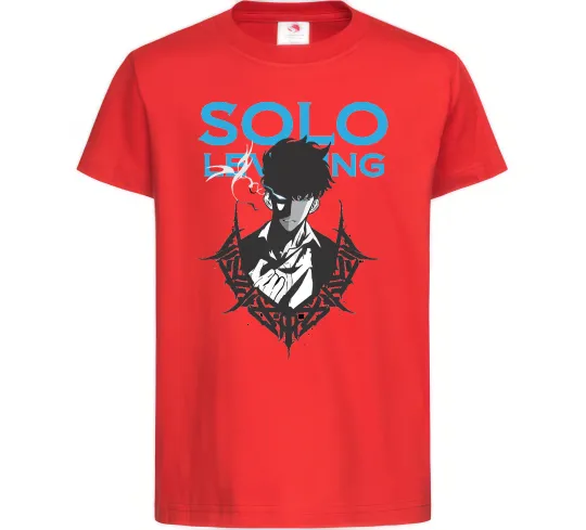 Дитяча футболка Solo leveling Червоний фото