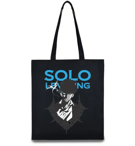 Еко-сумка Solo leveling Чорний фото