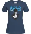 Жіноча футболка Solo leveling Темно-синій фото