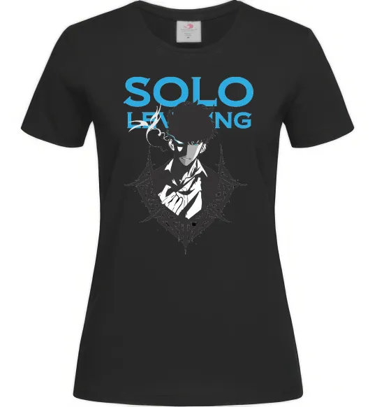 Жіноча футболка Solo leveling Чорний фото
