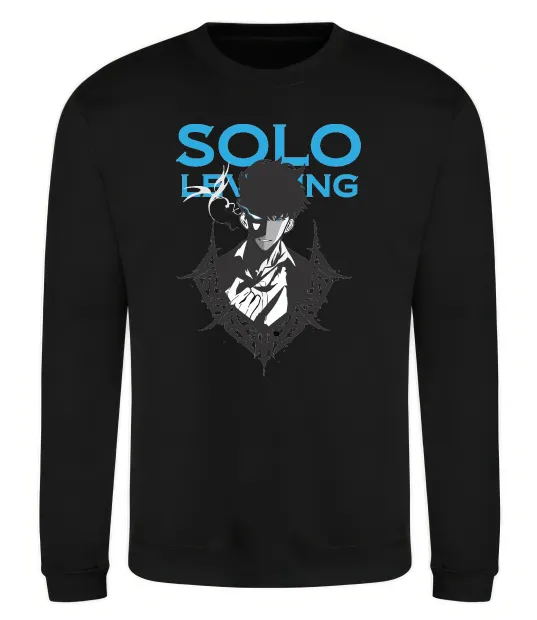 Світшот Solo leveling Чорний фото