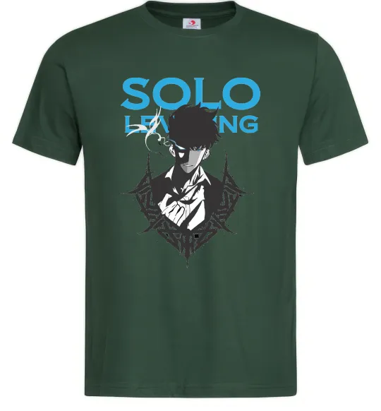 Чоловіча футболка Solo leveling Темно-зелений фото
