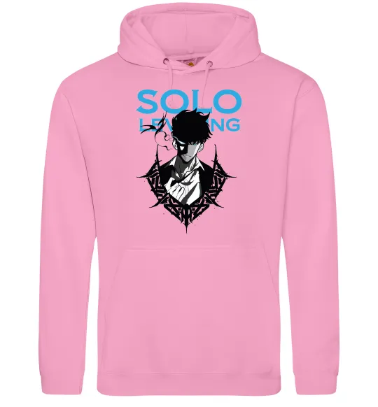 Мужская толстовка (худи) Solo leveling Розовый фото