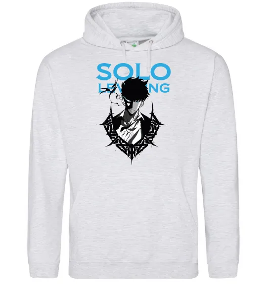 Жіноча толстовка (худі) Solo leveling Сірий меланж фото