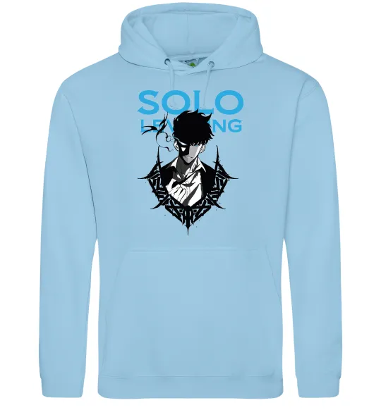 Жіноча толстовка (худі) Solo leveling Блакитний фото