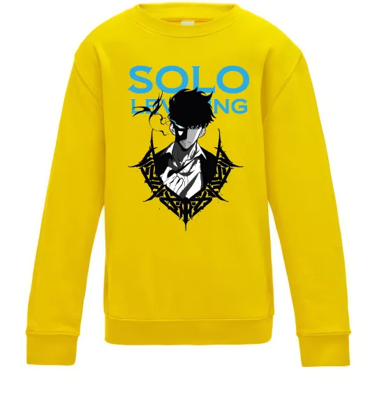 Дитячий світшот Solo leveling Сонячно жовтий фото
