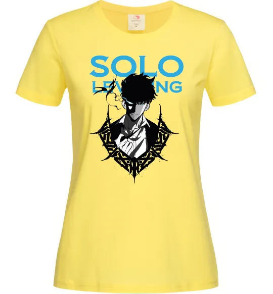 Жіноча футболка Solo leveling Лимонний фото