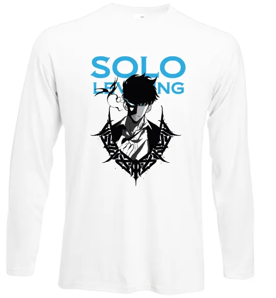 Лонгслів Solo leveling Білий фото