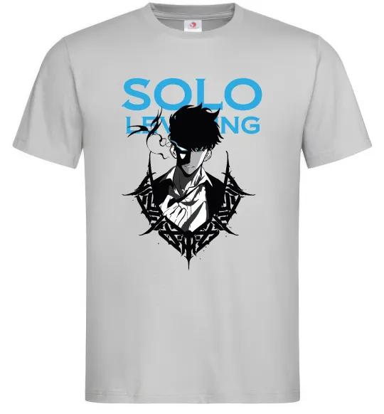 Чоловіча футболка Solo leveling Сірий фото