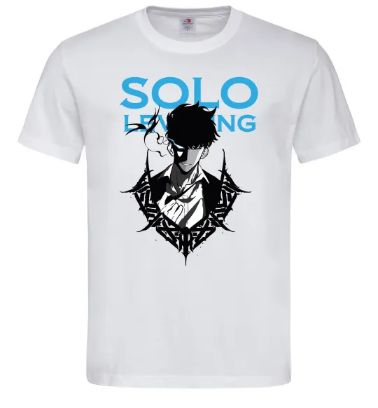 Чоловіча футболка Solo leveling Білий фото