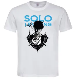 Мужская футболка Solo leveling Белый фото