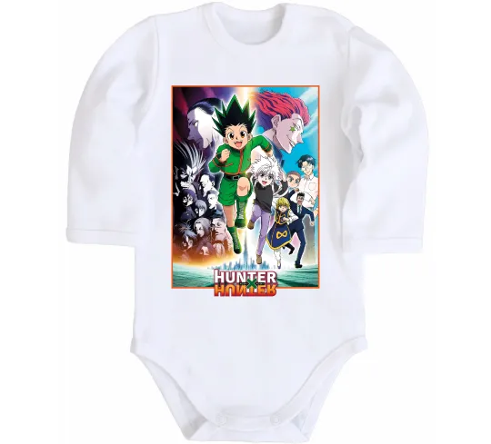 Дитячий бодік Hunter x hunter постер Білий фото