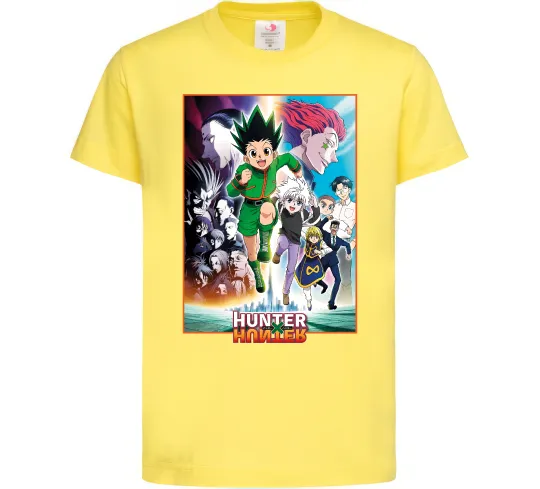 Дитяча футболка Hunter x hunter постер Лимонний фото