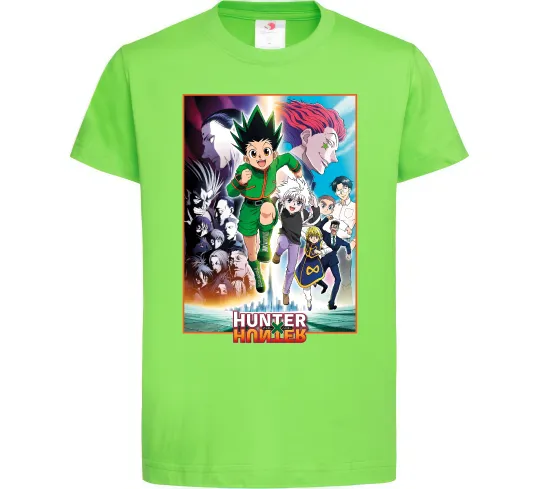 Дитяча футболка Hunter x hunter постер Лаймовий фото