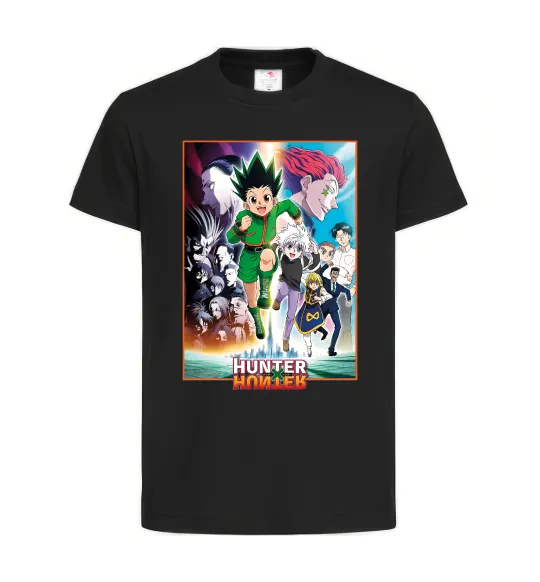 Детская футболка Hunter x hunter постер Черный фото