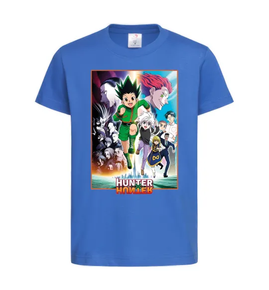Детская футболка Hunter x hunter постер Ярко-синий фото