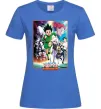 Жіноча футболка Hunter x hunter постер Яскраво-синій фото