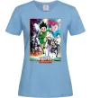 Жіноча футболка Hunter x hunter постер Блакитний фото