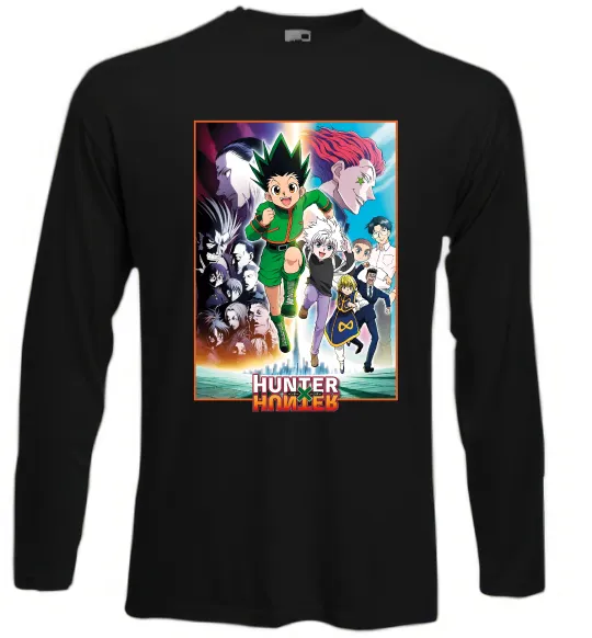 Лонгслів Hunter x hunter постер Чорний фото