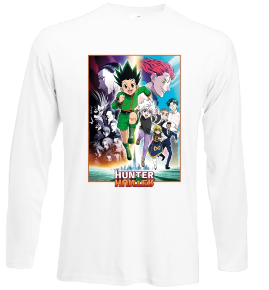 Лонгслів Hunter x hunter постер Білий фото