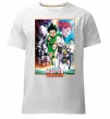 Мужская премиум футболка Hunter x hunter постер Белый фото
