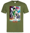 Чоловіча футболка Hunter x hunter постер Оливковий Чоловіча футболка Hunter x hunter постер Оливковий фото
