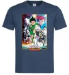 Чоловіча футболка Hunter x hunter постер Темно-синій Чоловіча футболка Hunter x hunter постер Темно-синій фото
