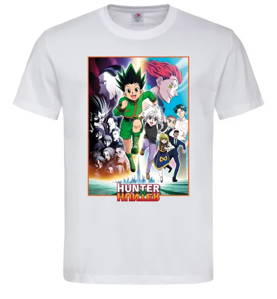 Чоловіча футболка Hunter x hunter постер Білий фото
