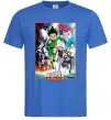 Чоловіча футболка Hunter x hunter постер Яскраво-синій Чоловіча футболка Hunter x hunter постер Яскраво-синій фото