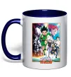 Чашка с цветной ручкой Hunter x hunter постер Глубокий темно-синий фото