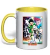 Чашка з кольоровою ручкою Hunter x hunter постер Лимонний фото