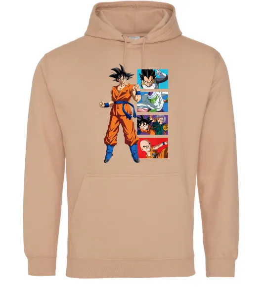 Жіноча толстовка (худі) Dragon ball Goku Пісочний фото