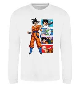 Свитшот Dragon ball Goku Белый фото