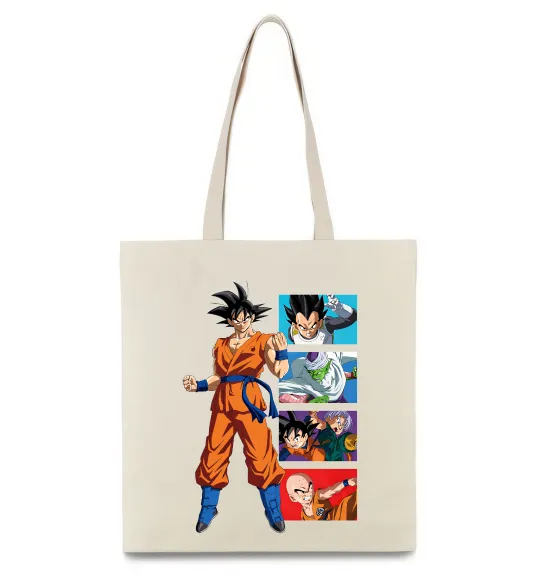 Эко-сумка Dragon ball Goku Бежевый фото