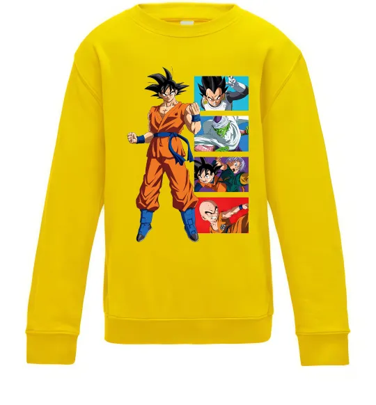 Дитячий світшот Dragon ball Goku Сонячно жовтий фото