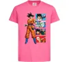 Дитяча футболка Dragon ball Goku Яскраво-рожевий фото
