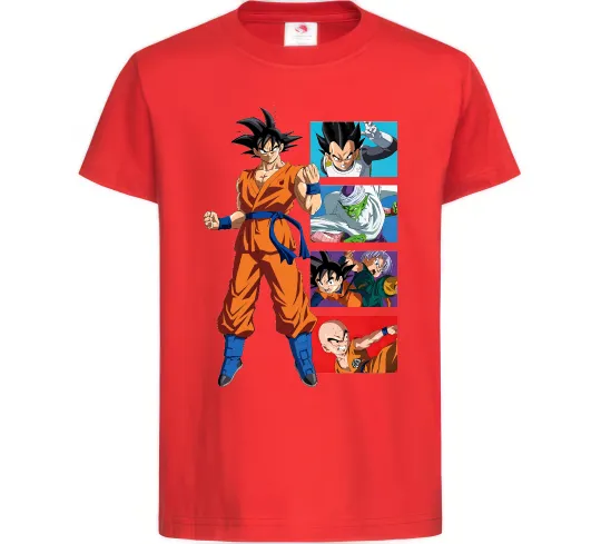 Дитяча футболка Dragon ball Goku Червоний фото
