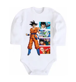 Детский боди Dragon ball Goku Белый фото