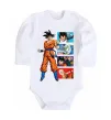 Детский боди Dragon ball Goku Белый фото