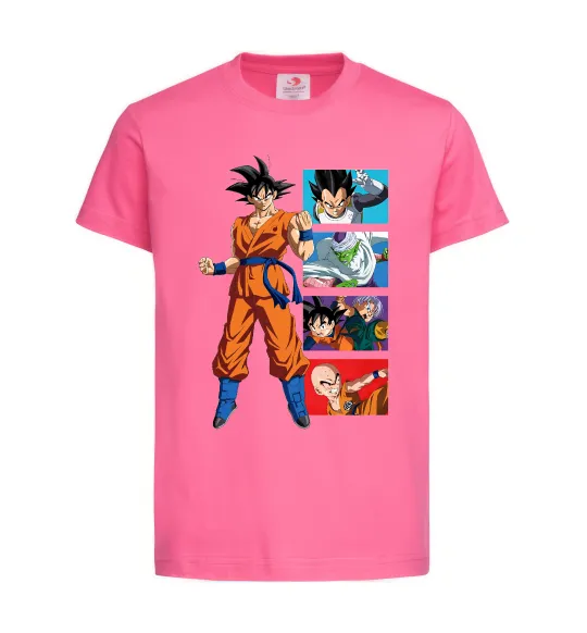 Детская футболка Dragon ball Goku Ярко-розовый фото