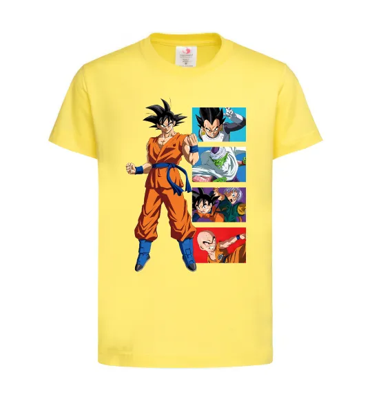Детская футболка Dragon ball Goku Лимонный фото