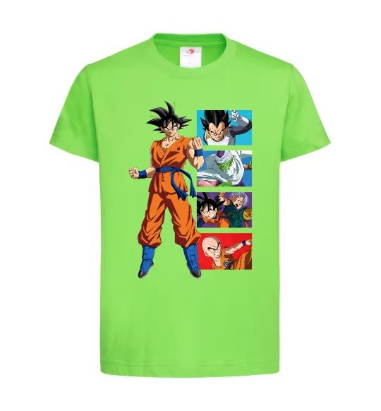 Детская футболка Dragon ball Goku Лаймовый фото