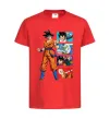Детская футболка Dragon ball Goku Красный фото