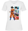 Женская футболка Dragon ball Goku Белый фото