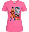 Женская футболка Dragon ball Goku Ярко-розовый фото