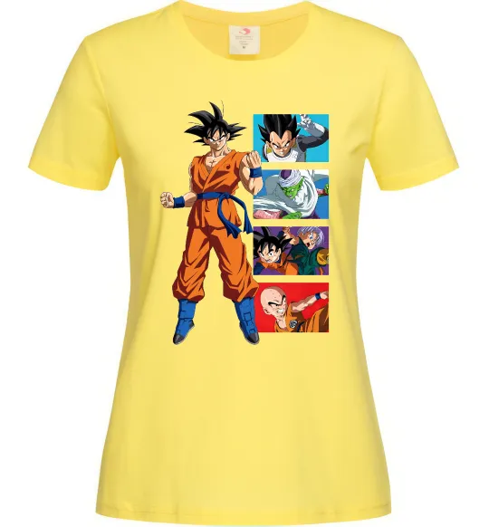Женская футболка Dragon ball Goku Лимонный фото